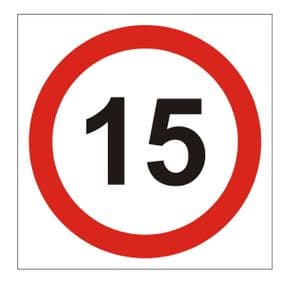 1d - 15 mph sign