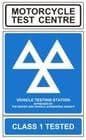 1d - H/Duty M/cycle & Class 1 Tested Sign