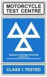 1d - H/Duty M/cycle & Class 1 Tested Sign