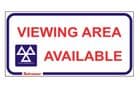 1d - MOT Viewing Area Available sign