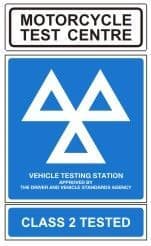 1e - H/Duty M/cycle & Class 2 Tested Sign