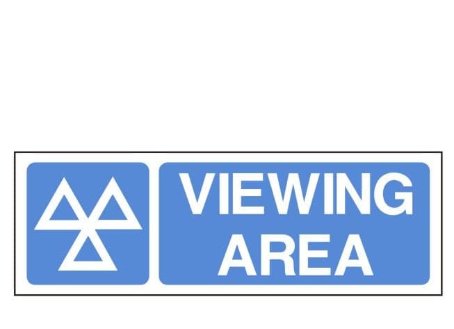 1e - MOT Viewing Area sign