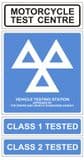 1e - Motorcycle Test Centre + Class 1 & 2 Tested