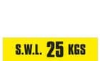 1e - SWL 25 KGS (H) label