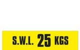 1e - SWL 25 KGS (H) label