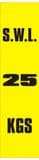 1e - SWL 25 KGS (V) label