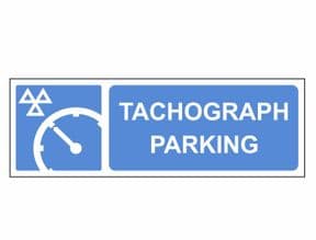1f - 1 x Tachograph Centre 'Parking' sign