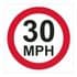 1f - 30 mph sign