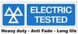 1f - H/duty Electric Tested MOT sign