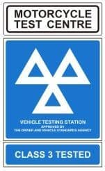 1f - H/Duty M/cycle & Class 3 Tested Sign