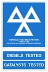 1f - H/duty pack of 2 Official MOT signs 1