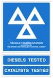 1f - H/duty pack of 2 Official MOT signs 1