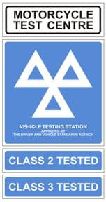 1f - Motorcycle Test Centre + Class 2 & 3 Tested