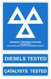1g - H/duty pack of 3 Official MOT signs
