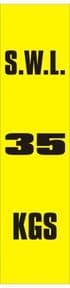 1g - SWL 35 KGS (V) label