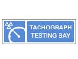 1g - Tachograph Centre 'Testing Bay' sign
