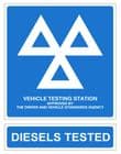 1h - H/duty pack of 2 Official MOT signs
