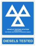 1h - H/duty pack of 2 Official MOT signs
