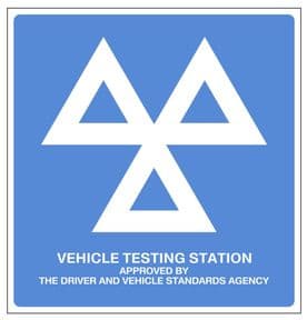 1h - Official VOSA DVSA MOT sign