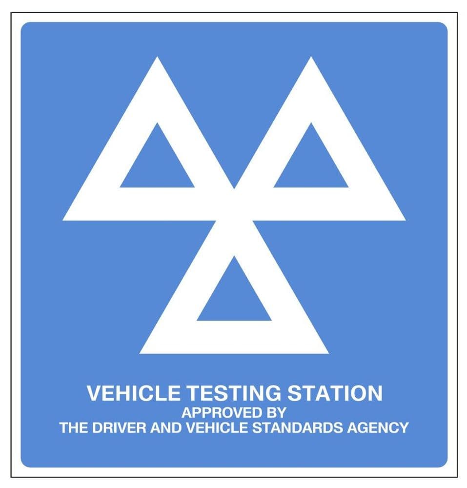1h - Official VOSA DVSA MOT sign