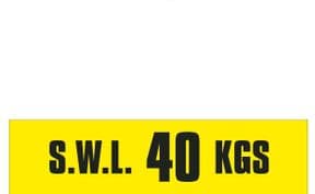 1h - SWL 40 KGS (H) label
