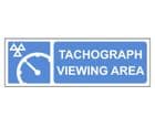 1h - Tachograph Centre 'Viewing Area'  sign