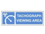 1h - Tachograph Centre 'Viewing Area'  sign