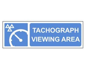 1h - Tachograph Centre 'Viewing Area'  sign