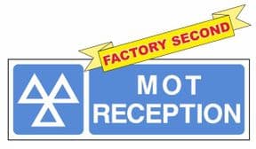 1h - VOSA DVSA Mot Reception sign 2nd