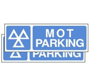 1hh - MOT Parking signs (sold in pairs)