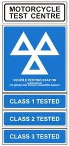 1i - H/Duty M/cycle & Class 1, 2 & 3 Tested Sign