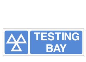 1i - MOT Testing Bay sign