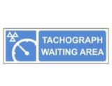 1i - Tachograph Centre 'Waiting Area'  sign