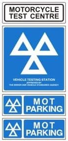 1ii - H/Duty M/cycle & 2 x Parking signs