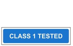 1j - H/duty Official DVSA Class 1 Tested sign