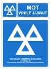 1J - H/duty pack of 2 Official MOT signs