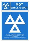 1J - H/duty pack of 2 Official MOT signs