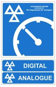 1j - H/Duty Tachograph 2 signs pack