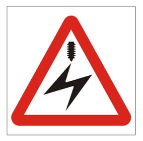1j - Overhead Electricity sign
