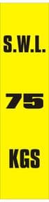 1j - SWL 75 KGS (V) label