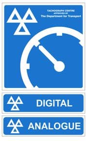 1k - H/Duty Tachograph 3 signs pack