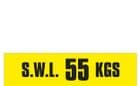 1k - SWL 55 KGS (H) label