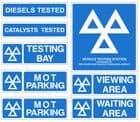 1k - V1 H/duty pack of 8 Official MOT signs