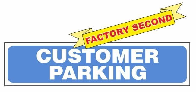 1k - VOSA DVSA Customer Parking sign 2nd