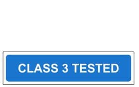 1l - H/duty Official DVSA Class 3 Tested sign