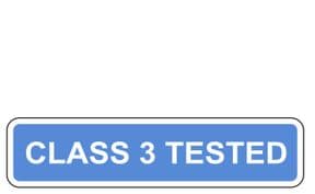 1l - MOT Class 3 Tested sign