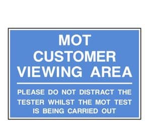 1m - MOT Customer Notice sign