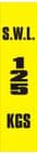 1m - SWL 125 KGS (V) label