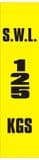 1m - SWL 125 KGS (V) label