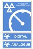 1m - Tachograph Centre '3' Signs Pack